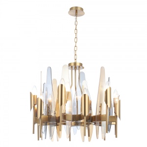 Подвесная люстра Crystal Lux Casa SP-PL12 Brass 1350/312