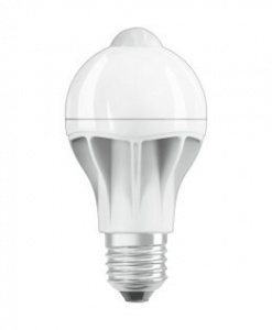 Светодиодная лампа Osram  PARATHOM+ CL A MSFR 60 9W/827 E27 660lm  240° 25000h с датчиком движения 4058075815711